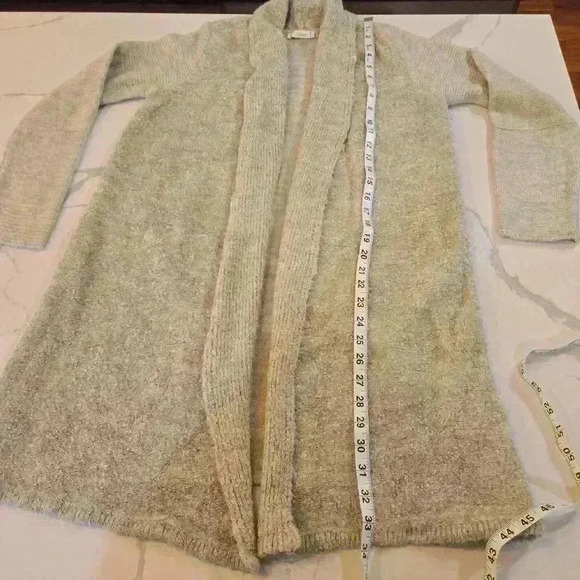 LC Waikiki Womens Long Sleeve Long Open Cardigan Taupe Size Small - Picture 11 of 11